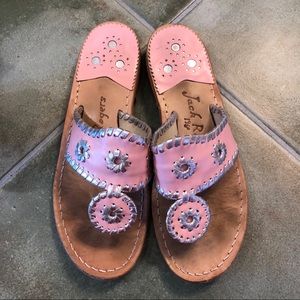 Jack Rogers sandals in makeup leather